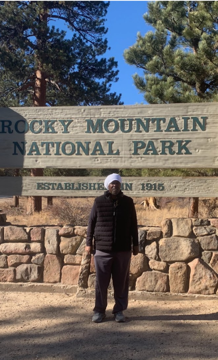 Rodney Alamo Brown at Rocky Mountain National Park